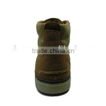 New Model Factory Mens Beige Nubuck Leather Boots photo-4