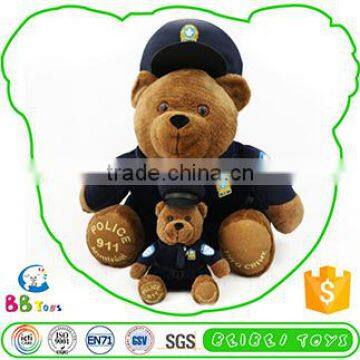 2015 Popular Good Quality Advantage Price Funny Plush Toy Uniform Teddy Bear