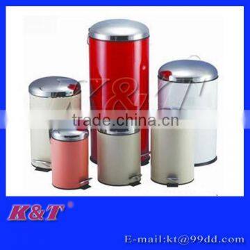 simple difference size stainless steel trash can