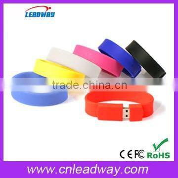 Portable bulk wristband USB flash drives with LOGO printing for promotional gifts in 2015 for wholesale