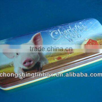 Rectangular pencil box from professional tin box manufacturer