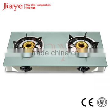 2 burner table gas stove tempered glass hob new model