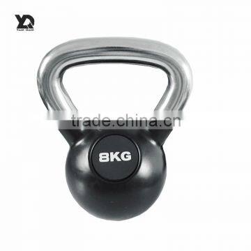 Wholesale China Custom Logo Rubber Coated Steel Kettlebell Set photo-2