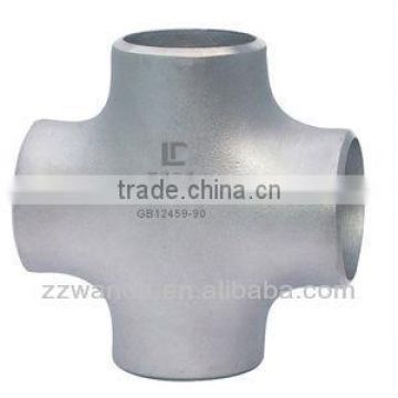 ASTM A403 stainless steel Pipe fitting and carbon steel cross