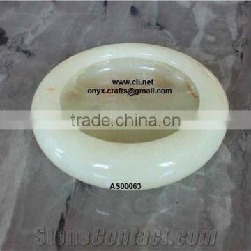 White Onyx Ashtrays