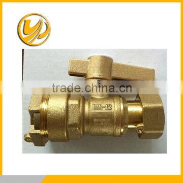 CW617, CW602N brass lockable straight valve with key