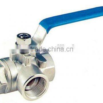 3 Way Stainless Steel Ball Valve (L port &T port)DN1/4''-4''