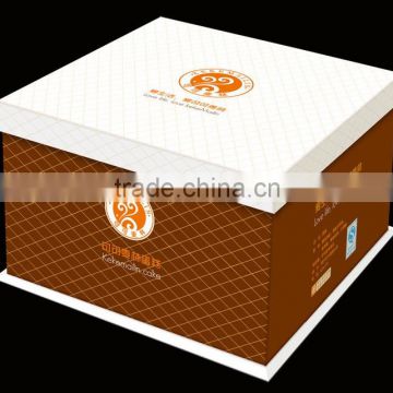 Logo design Nice High-end Cardboard Corrugated Paper Cake Gift Box