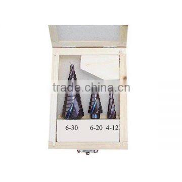 3 pcs TiALN Coated HSSCo5% M35 Step Drill Set