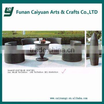 plastic rattan hot sell outdoor rattan furniture