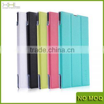 New flip stand leather case for Sony XL39h, pu leathe cover for sony Xperia z ultra