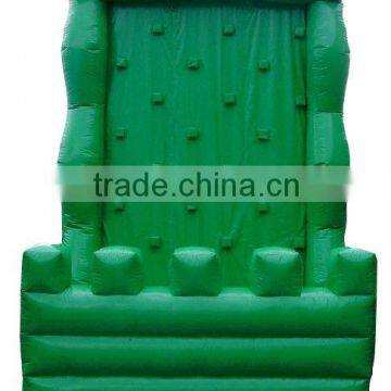 Attractive green inflatable climbing wall for sale