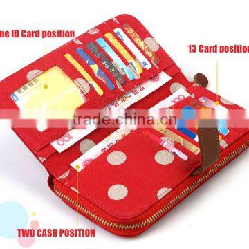 ISO9001:2008 Canvas Women's Wallets Made in Shenzhen China