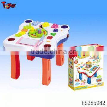 Cartoon animal music table baby swing toys