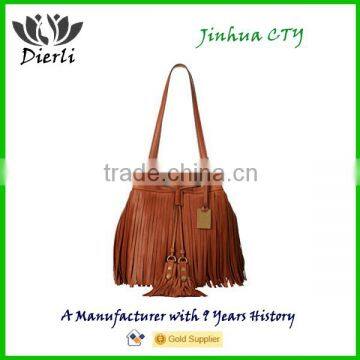 Fringe Tassel Two Sided Shoulder Bag