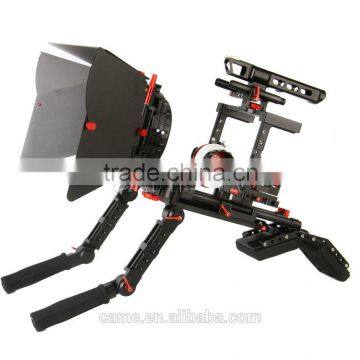 CAME-TV DSLR Cage W/ Hand Grip For GH4 & S ONY A7s & 5D Mark III