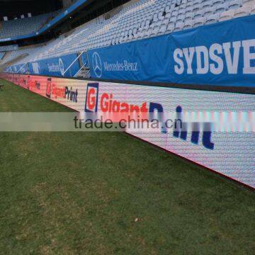 p10 outdoor full color football stadium perimeter led screen display