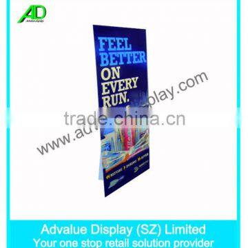 Sturdy drinks corrugated cardboard advertising standee