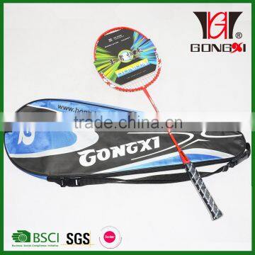 GX-7005 RED OEM aluminium&steel tempered steel badminton racket with badminton racket bag/for badminton