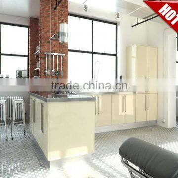 New Arrival White UV High Gloss Laminate Kitchen Cabinet Top Quality