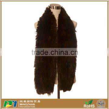 Women's Solid Color Long Warm Winter Faux Mink Fur Scarf