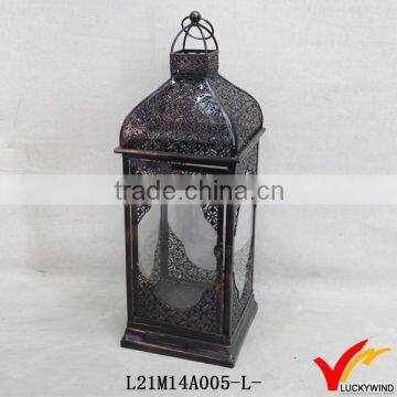 rustic antique paint european style lantern for candle