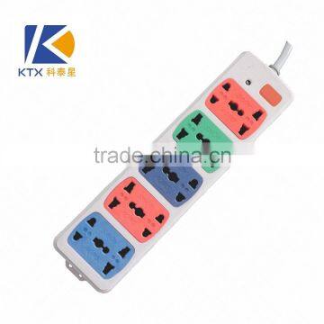 10 Way 3M Electrical Multi-functional Color Power Strip With Single Switch