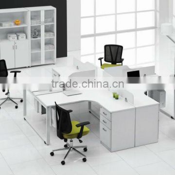 2012 Hot-sale Modern Office workstation with hardware legs metal office desk