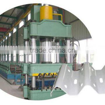 Galvanized steel highway guardrail machine/2-wave and 3-wave highway guardrail forming machine