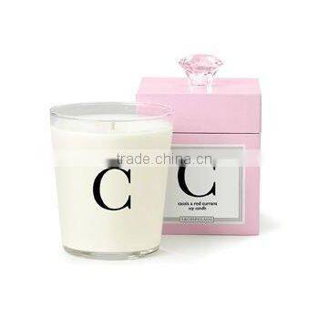 Scented Soy Glass Jar Candle with Lid