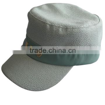 Custom high quality flat top cap army military hat