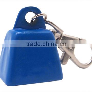 Keychain bell in custom color with logo printing for promo as gift