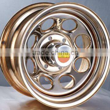 steel rim wheel for trucks with bright colors and good quality