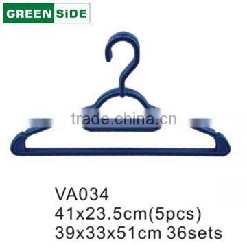 VA034 Plastic Cloth Clothing Hanger Store Bedroom Laundry Plastic Hanger photo-2