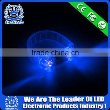 2016 Hot Selling Plastic LED Flashing Wristband For Rave Party and Concert Etc Application
