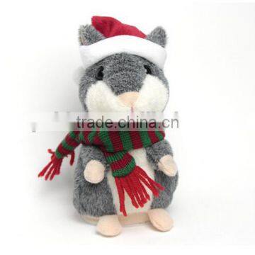 2015 Chrismas Gifts Plush Talking Hamster Repeat Cute Mini Hamster, New Arrival