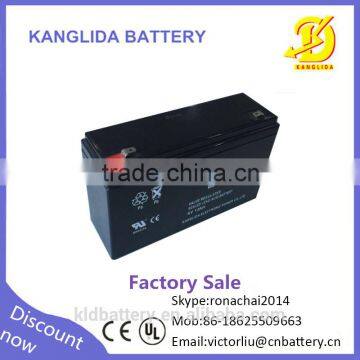 High performance 6v 12ah sealed vrla battery power accumulator