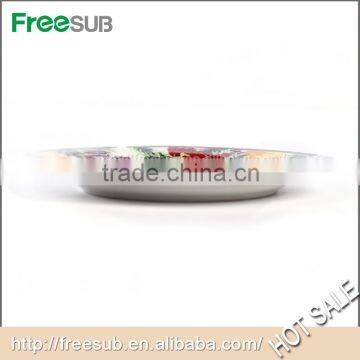 Custom Ceramic Sublimation Plate With Flower Rim Made In China photo-4