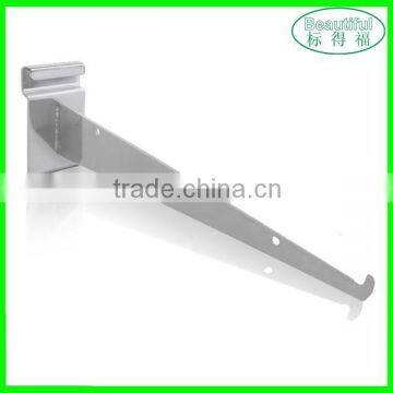 Supermarket metal shelf bracket/glass panel mounting brackets