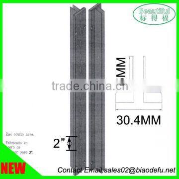 Two Hole Centre Distance 2" Hidden Rail/track Metal Upright photo-2