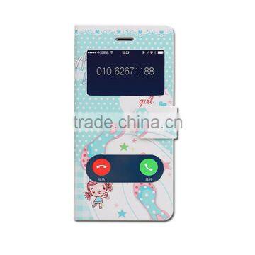 2015 High Quality Flower Flip Leather Case Cover for LG L20