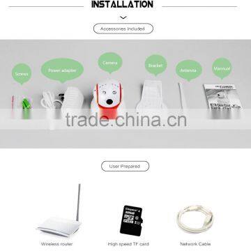 2015 Super Mini PTZ IP Camera Wireless Android IP Baby Monitor Camera