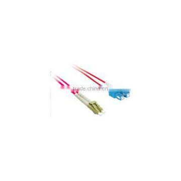 2m LC-SC 9/125 OS1 Duplex Singlemode Fiber Optic Cable (Plenum-Rated)