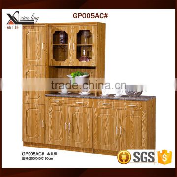 MDF Laminate Kitchen Cabinet With PVC Finish Door