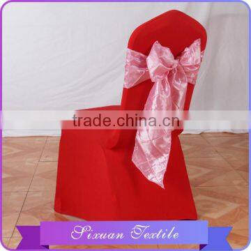2016 Newest 100% Polyester Fancy Taffeta Pintuck Pink Chair Sashes Wholesale photo-3