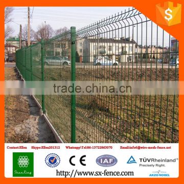 High Quality Green Color Garden Fencing Design Iron Fence with ISO9001