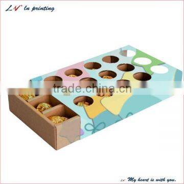 craft cupcake box with display window for cake shop