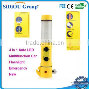 4 in 1 Auto LED Multifunction Car Flashlight Emergency