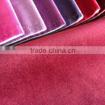 Holland velvet Warp-Knitted Micro velvet/velour for upholstery and mansuits