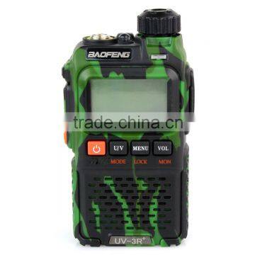 New Camouflage Green Walkie Talkie Baofeng UV-3R+ Dual Band 136-174Mhz 400-470MHz 3W 99CH DTMF VOX Two Way Radio